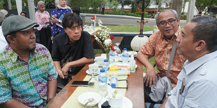 Menteri Basuki Hadimuljono Pamitan Kepada Wartawan di PUPR