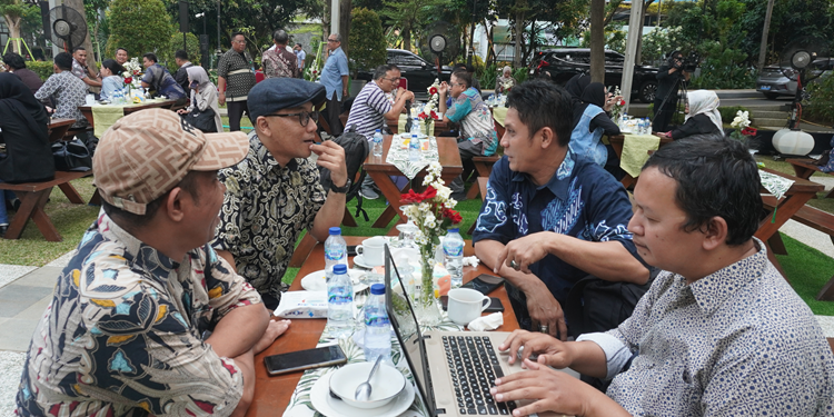 Menteri Basuki Hadimuljono Pamitan Kepada Wartawan di PUPR