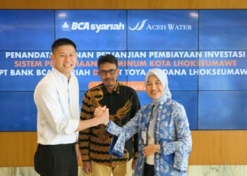 BCA Syariah Beri Pembiayaan Rp318,298 Miliar kepada Aceh Water