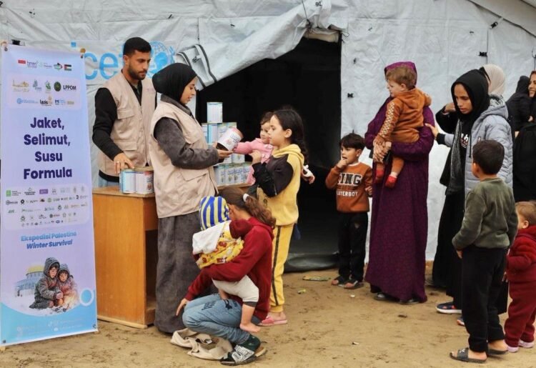 Musim Dingin di Palestina,  BMM Kirim Relawan Untuk Distribusi Bantuan Kemanusiaan
