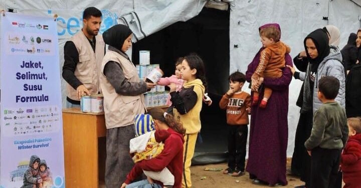 Musim Dingin di Palestina, BMM Kirim Relawan Untuk Distribusi Bantuan Kemanusiaan