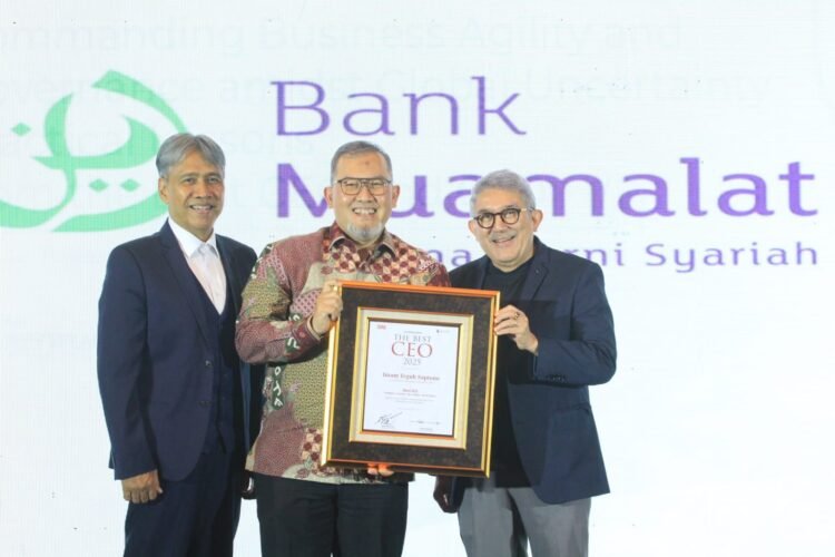 Prestisius, Direktur Utama Bank Muamalat Raih  Penghargaan Best CEO 2025