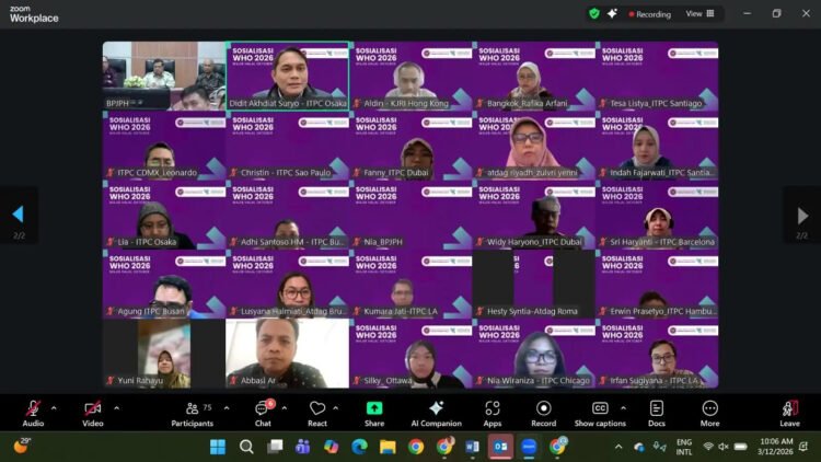 BPJPH Sosialisasikan Wajib Halal kepada Perwakilan Perdagangan RI di 33 Negara