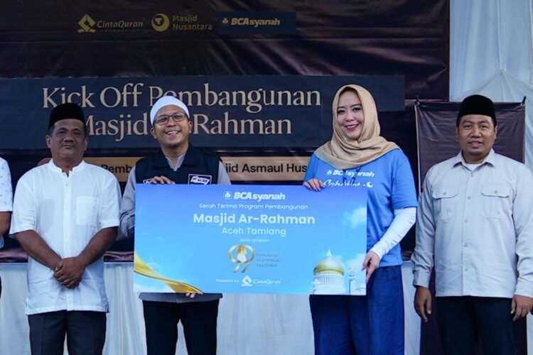 BCA Syariah Mulai Bangun Masjid Ar-Rahman di Aceh Tamiang, Awali Program 99 Masjid Asmaul Husna